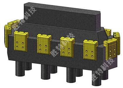 勝特公司生產(chǎn)的柔性復(fù)合材料橋梁防撞設(shè)施設(shè)計圖